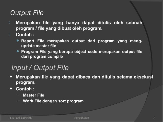 Output file