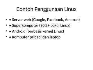 Pengenalan Sistem Operasi Linux untuk administrasi | PPTX