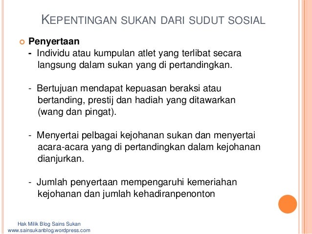 Pengenalan Sosiologi Sukan