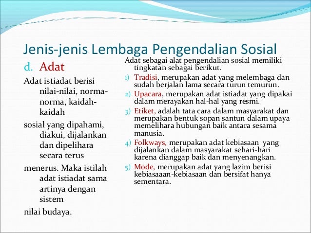 Pengendalian Sosial