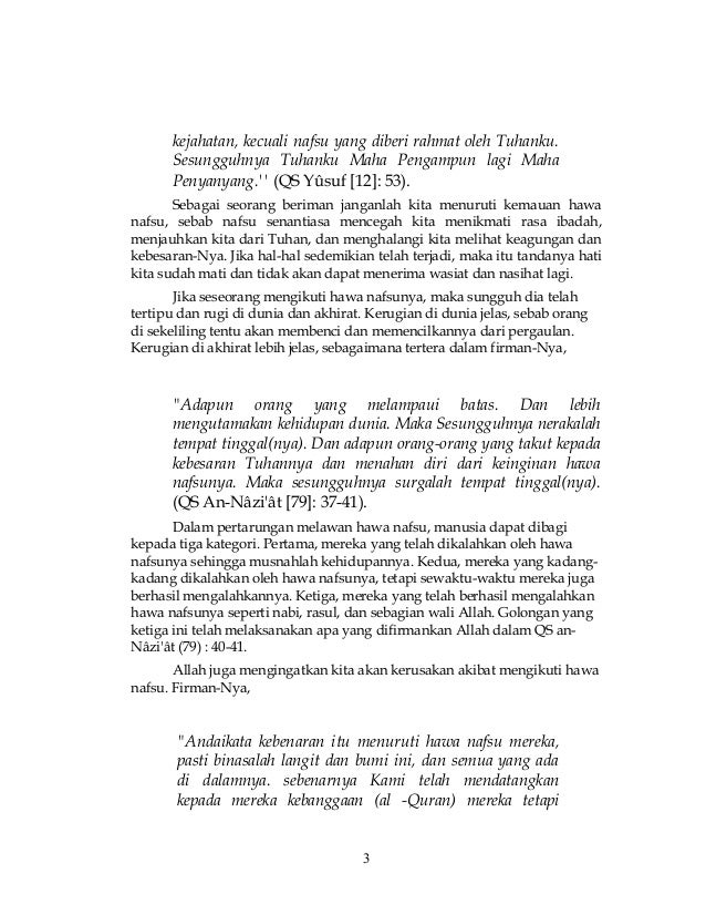 Pengendalian Hawa Nafsu