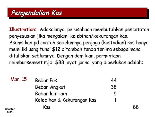 Pengendalian internal dan kas I