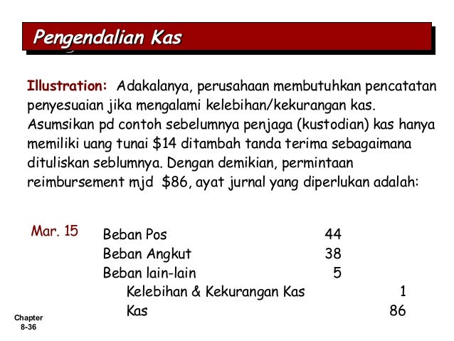 Pengendalian internal dan kas I