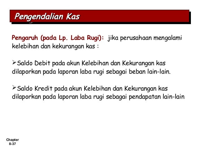 Pengendalian internal dan kas I