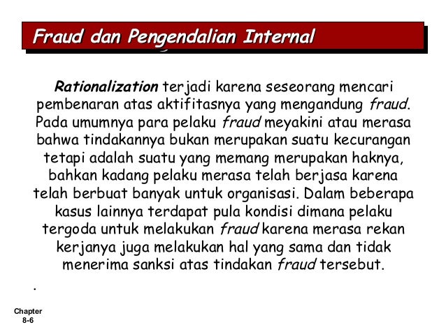 Pengendalian internal dan kas I