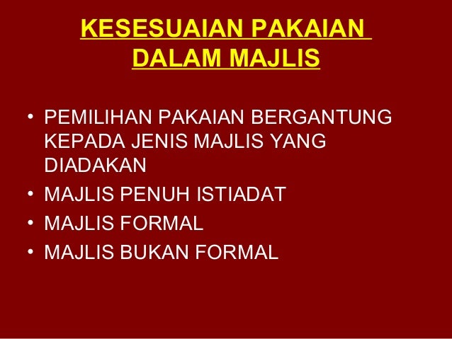 Pengendalian majlis rasmi la beb