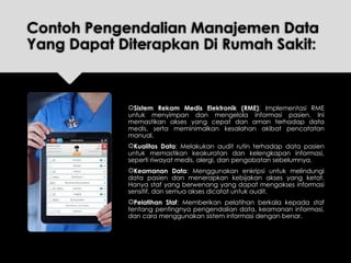 Pengendalian Manajemen Data Sistem informasi | PPTX