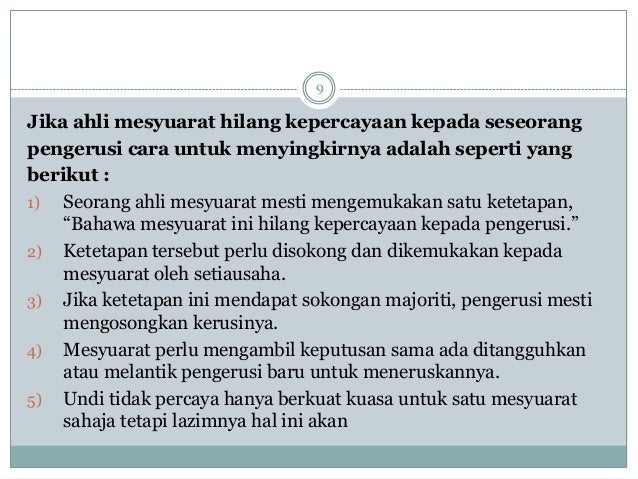 Pengendalian Mesyuarat Berkualiti