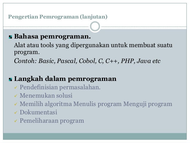  Pengertian  algoritma
