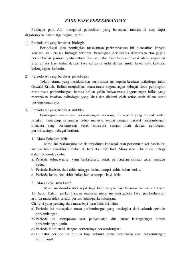 Pengertian dan Ciri Perkembangan Individu Pengertian dan Ciri Perkembangan Individu