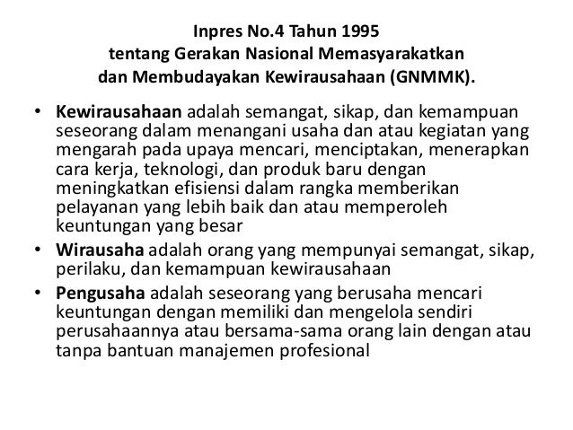 Pengertian dan ciri ciri wirausaha