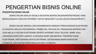 bisnis online pengertian dan fungsi bid ah