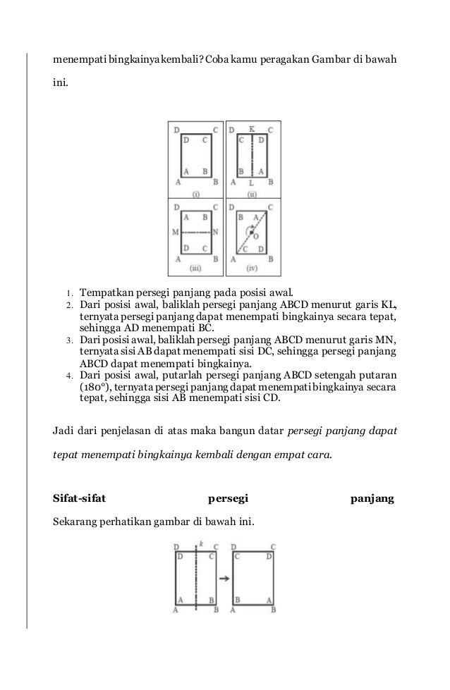 Pengertian Dan Sifat Persegi Panjang