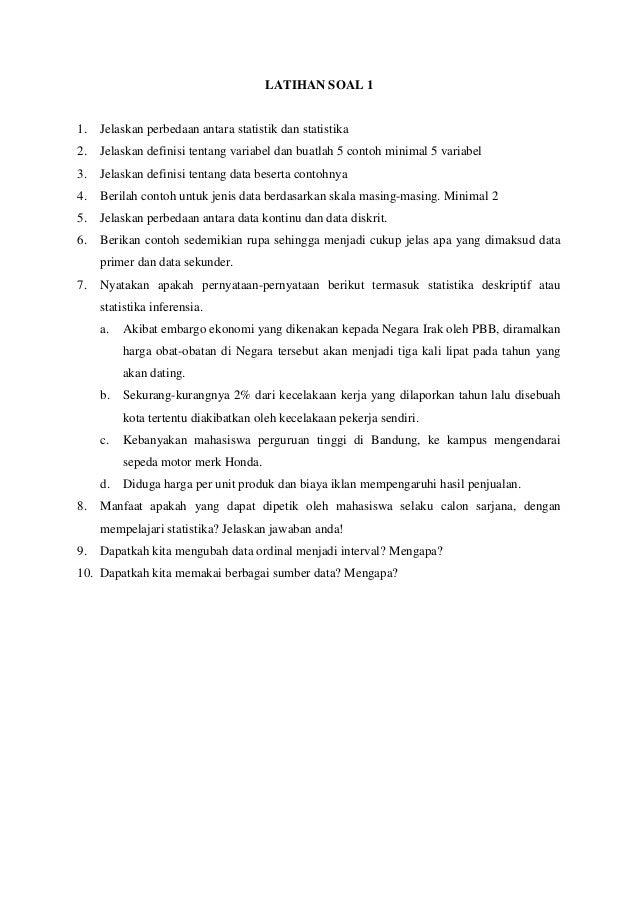Pengertian dasar dalam_statistika Pengertian dasar dalam_statistika