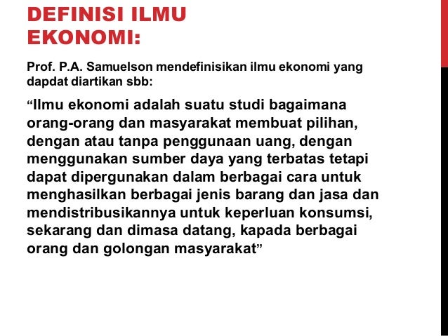 Pengertian Barang Dan Jasa Dalam Pandangan Ilmu Ekonomi