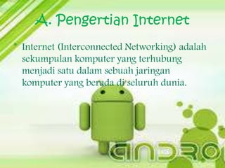 Pengertian dasar internet dan intranet | PPT