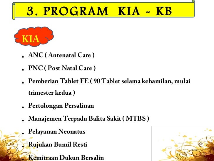 Kerangka acuan program kia puskesmas / Hp P4515 Manuals 
