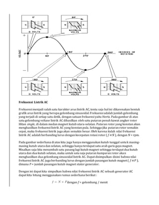 Rumus Rpm Generator Pengertian generator | DOCX