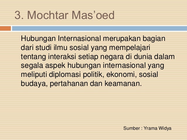 Pengertian Hubungan Internasional