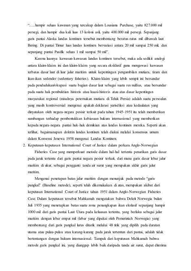 Jelaskan Hasil Sidang Hukum Laut Di Geneva Tahun 1958