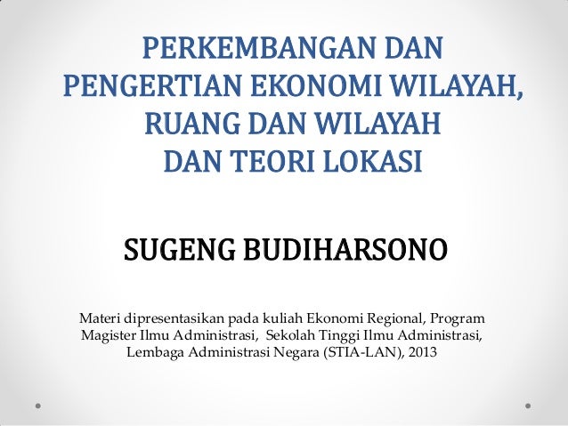 Materi konsep wilayah dan tata ruang