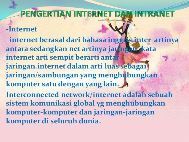 Pengertian internet dan intranet