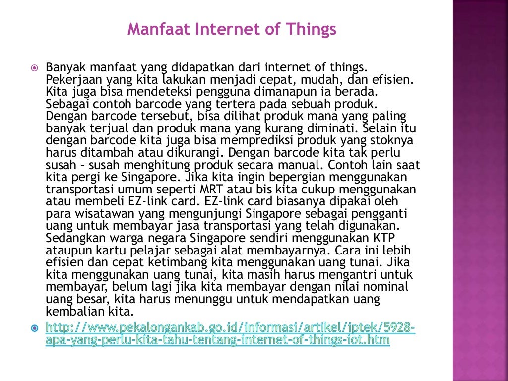 Pengertian internet of things