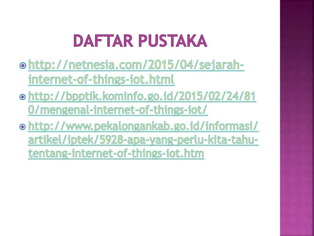 Pengertian internet of things