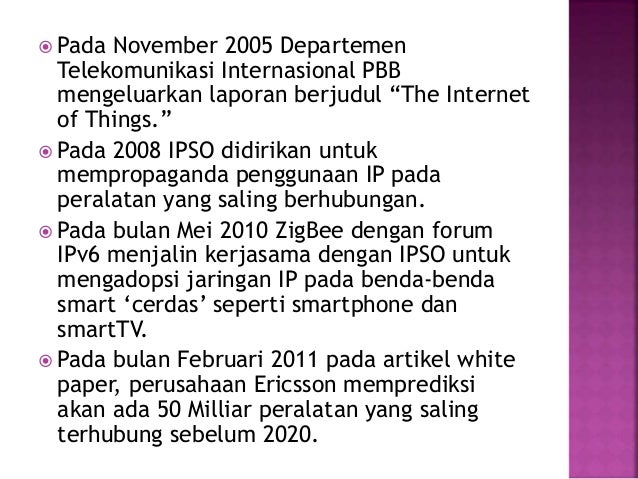 Pengertian internet of things