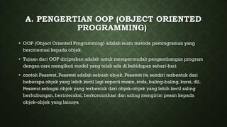 Pengertian & konsep oop (object oriented | PPT