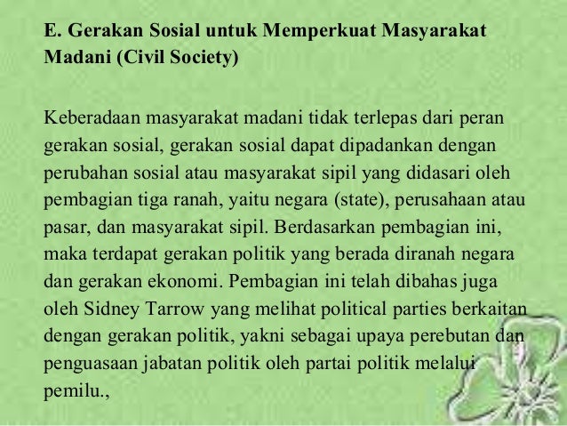Pengertian masyarakat madani ( civic society )~PKN