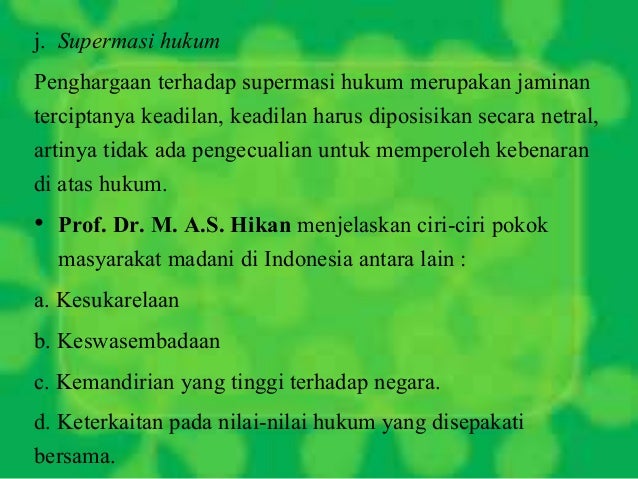Pengertian masyarakat madani ( civic society )~PKN Pengertian masyarakat madani ( civic society )~PKN