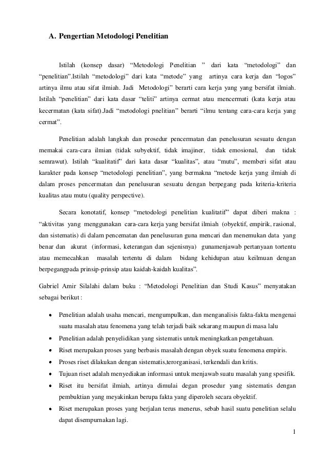 Sap 1 Metodologi Penelitian