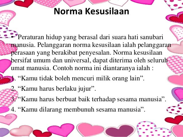 Contoh Norma Agama - Contoh Now