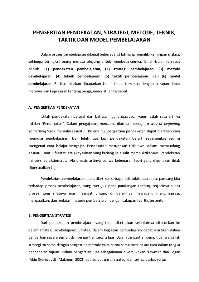 Pengertian Pendekatan