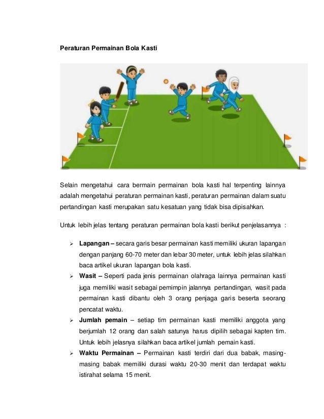 Gambar Lapangan Permainan Kasti Lengkap Dengan Ukurannya - Gambar Lapangan