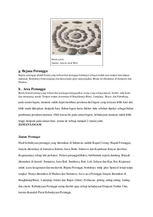 Pengertian Prasejarah Dan Peninggalannya