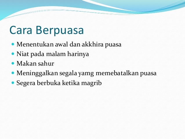 Pengertian puasa