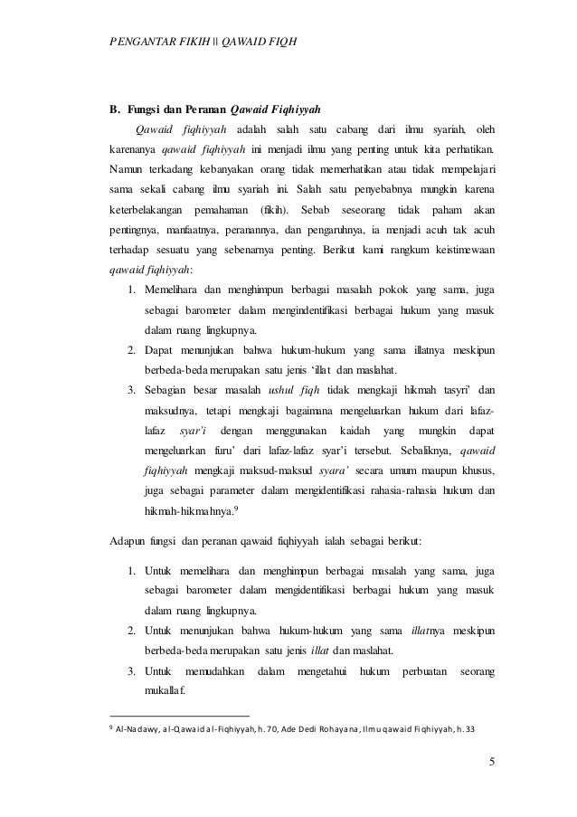 Pengertian Qawaid Fiqhiyyah