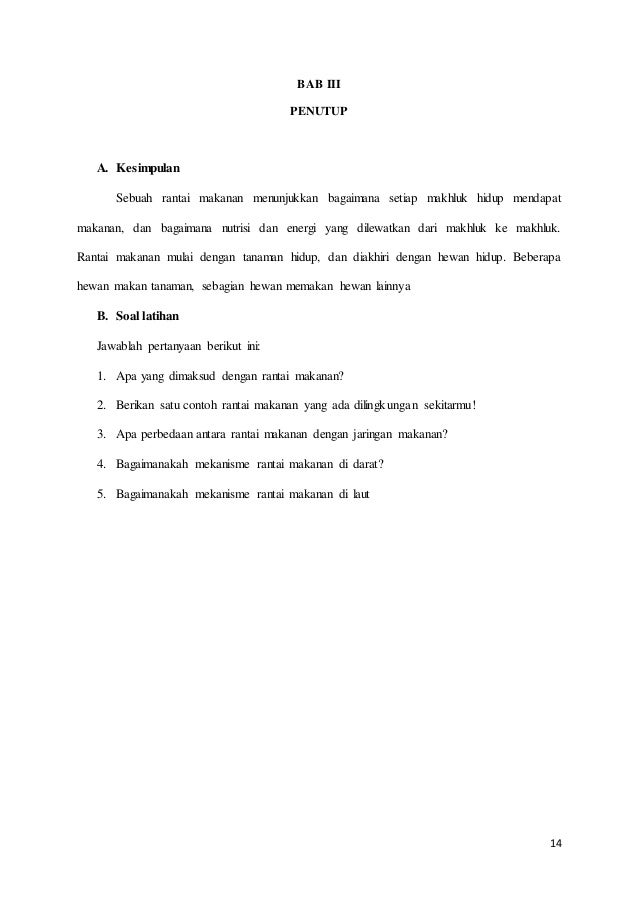 Modul tentang rantai makanan (mirnawati)