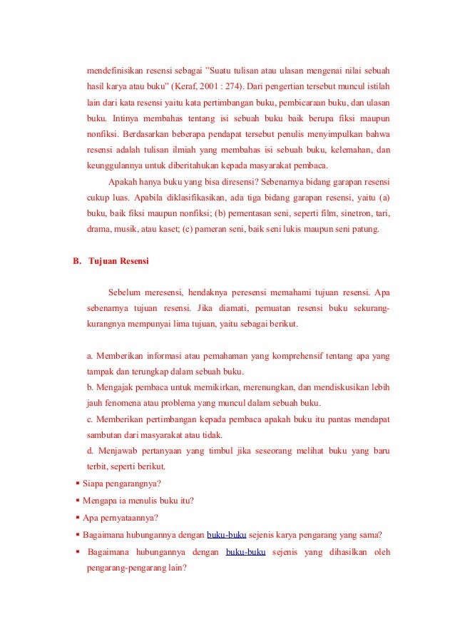 Apa Pengertian Resensi Halaman Soal