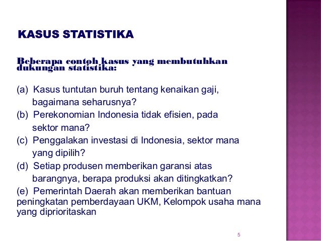 Pengertian statistika