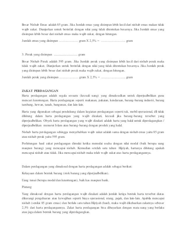 Pengertian Zakat Macam Macam Zakat Zakat Fitrah Zakat Mal Penghas