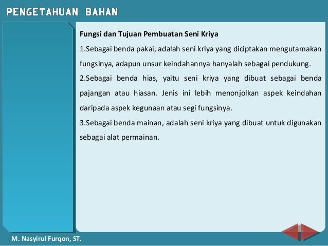 Pengetahuan Bahan Pengetahuan Bahan