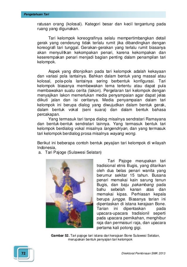 Pengetahuan Seni Tari Pengetahuan Seni Tari