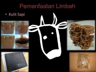 Pemanfaatan Limbah
• Kulit Sapi

 