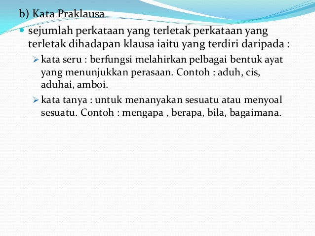 Penggolongan kata linguistik bahasa melayu