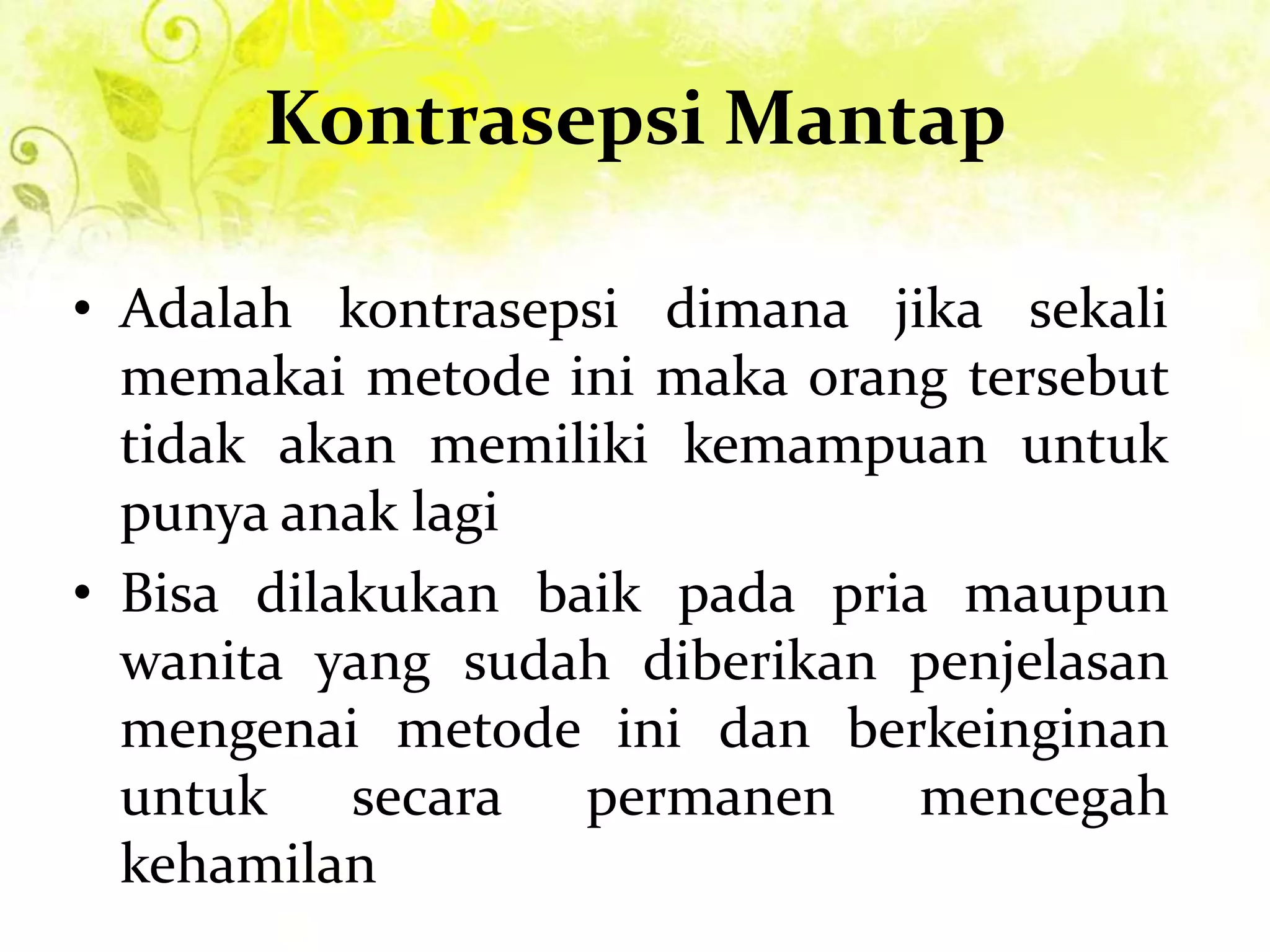 Penggunaan Alat Kontrasepsi Dalam Program Keluarga Berencana | PPTX