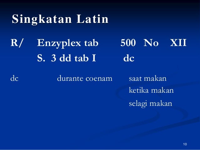 Penggunaan Bahasa Latin