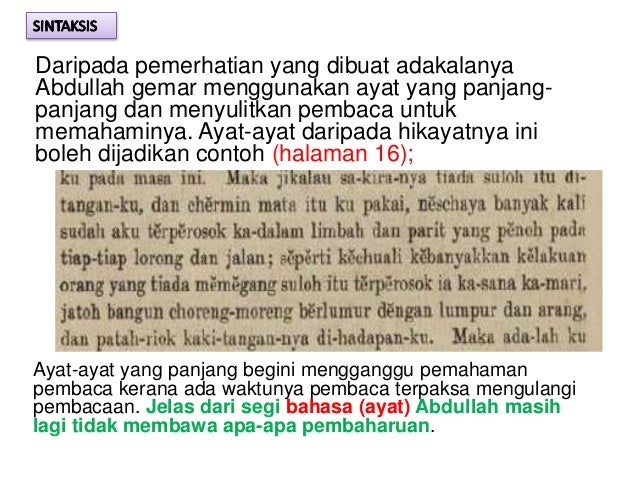  yang dibuat adakalanya abdullah gemar menggunakan ayat yang